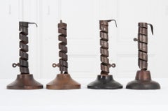 Set of 4 19th Century Courting Candle Holders