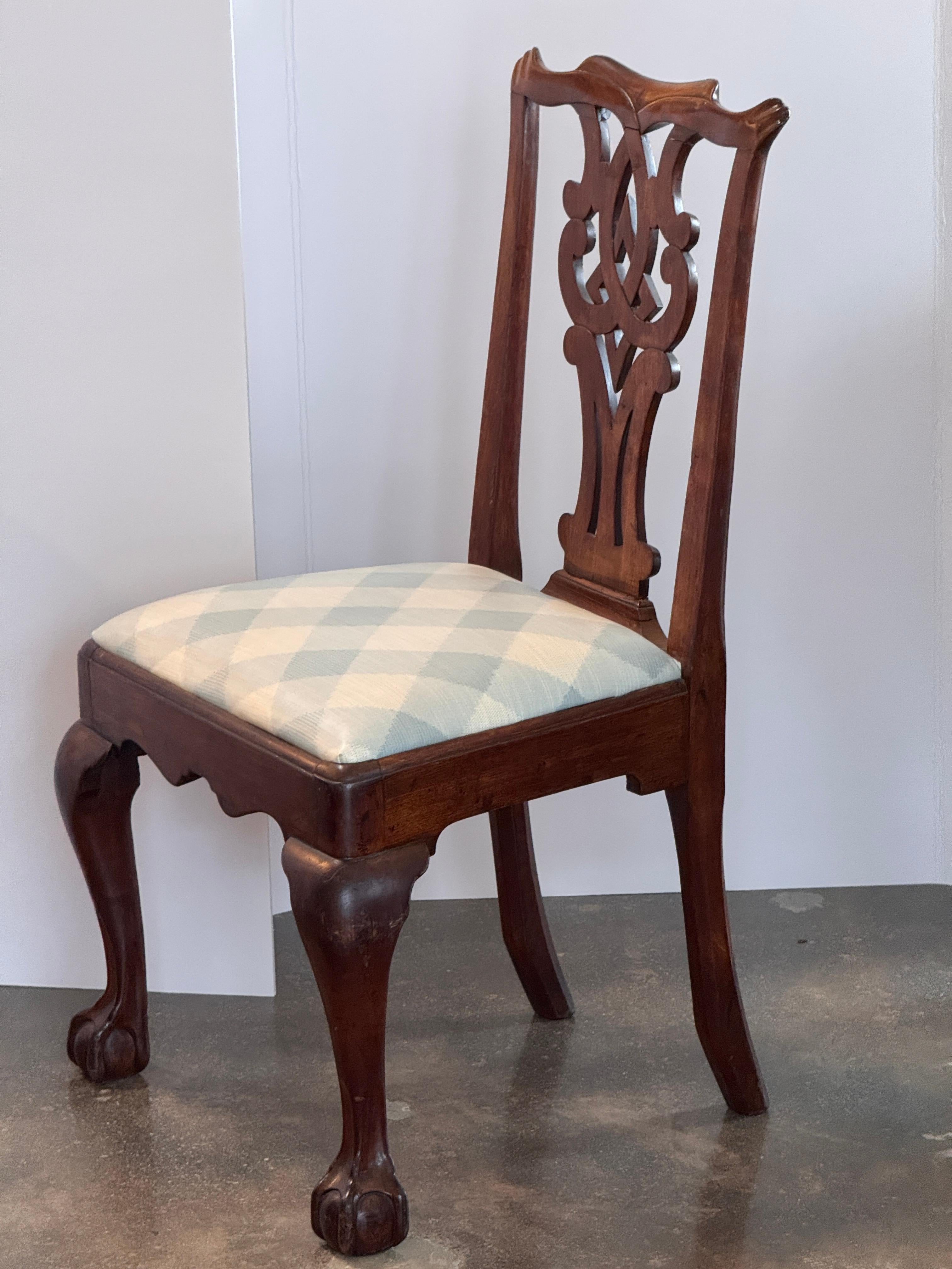 Set of 4 19th Century English Mahogany Chairs en venta 7