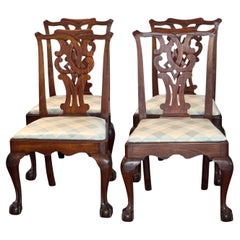 Set of 4 19th Century English Mahogany Chairs