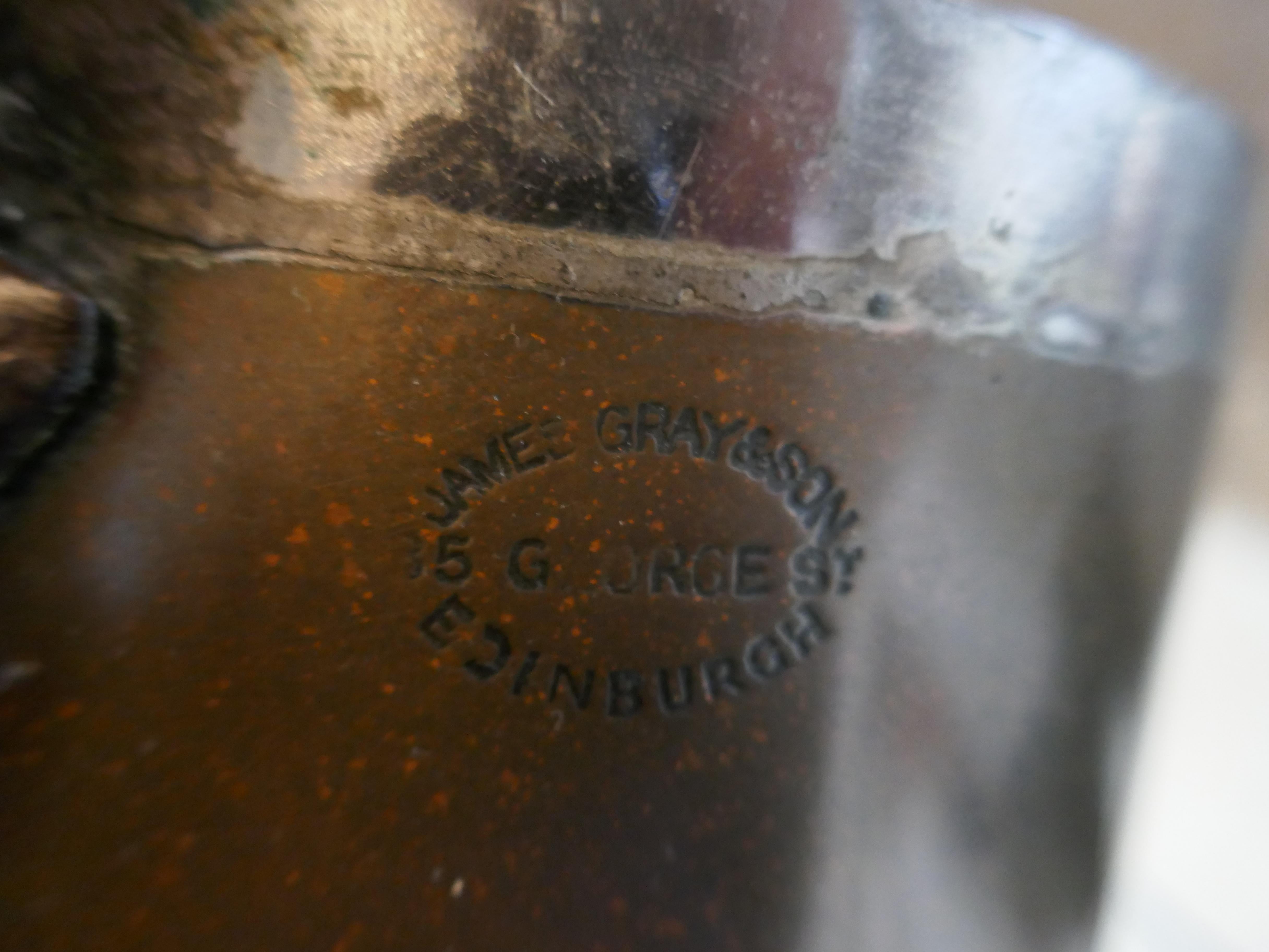 Ensemble de 4 pots en cuivre teinté écossais du 19ème siècle par James Grayson en vente 1