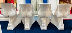 Set of 4 2008 Him & Her Glossy White Glossy Chair - Fabio Novembre for Casamania