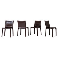 Used Set of 4 “413” Cab Chairs by Mario Bellini for Cassina, Italy, 1977