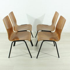 Set of 4 1960s Teak Chairs