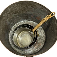 Set of 4 666 Copper Farmhouse Pots by Bazar Francais NY