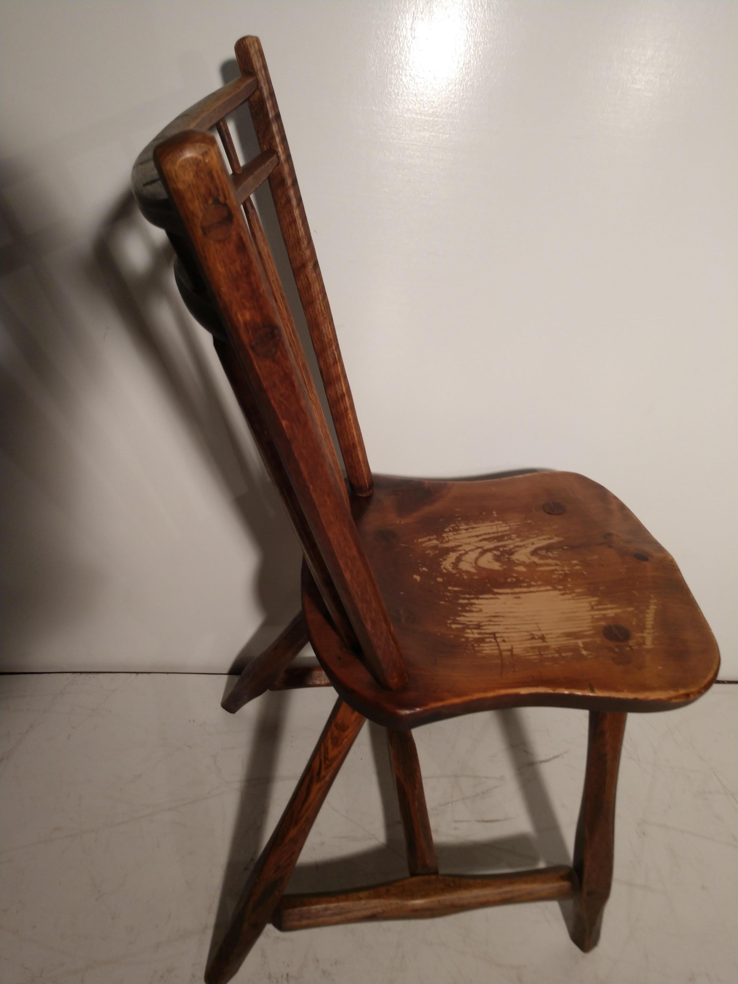 Set of 4 Adirondack Camp Style Hickory Windsor Spindle Back Chairs 1