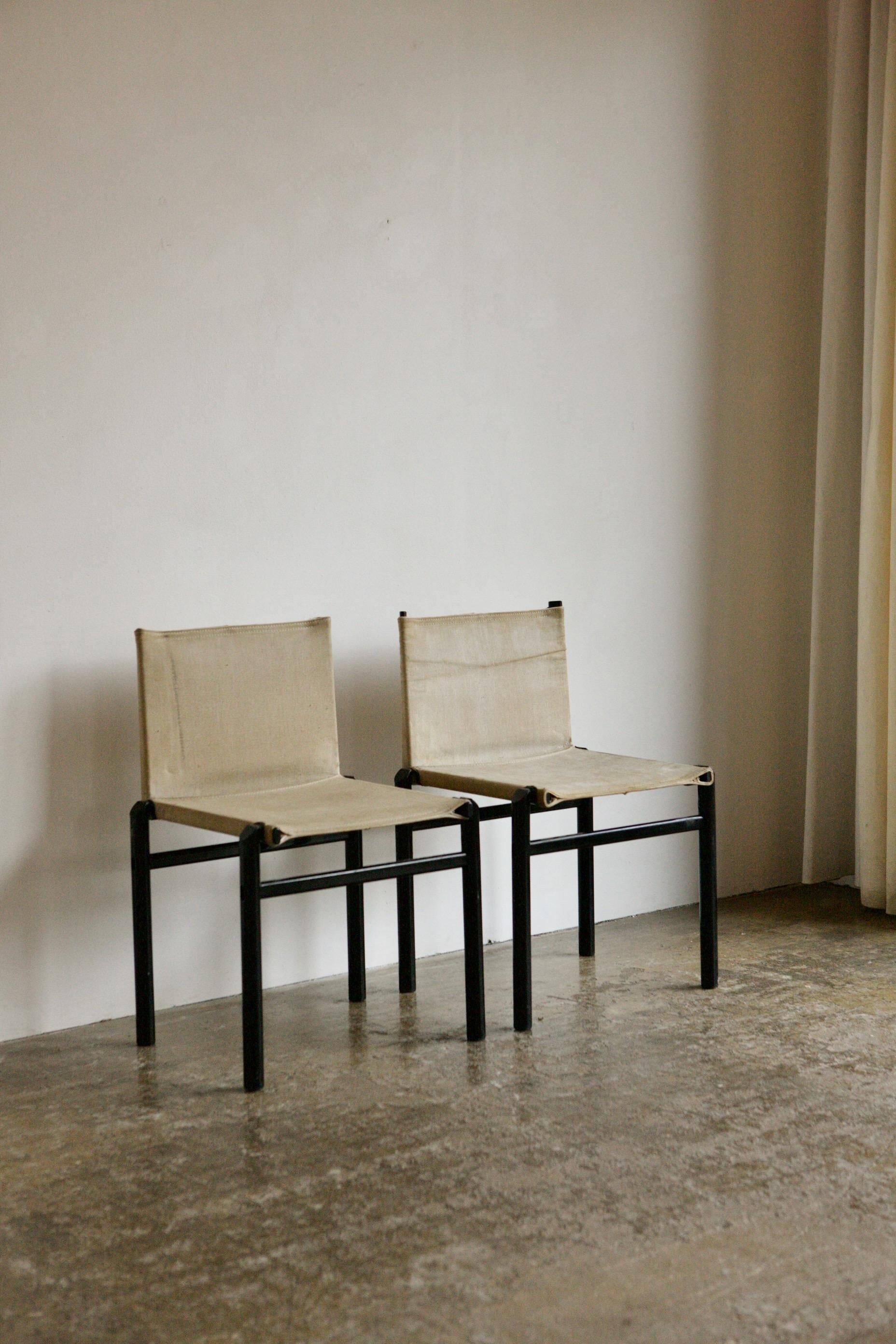 Set of 4 Afra and Tobia Scarpa Mastro Chairs for Molenti 7