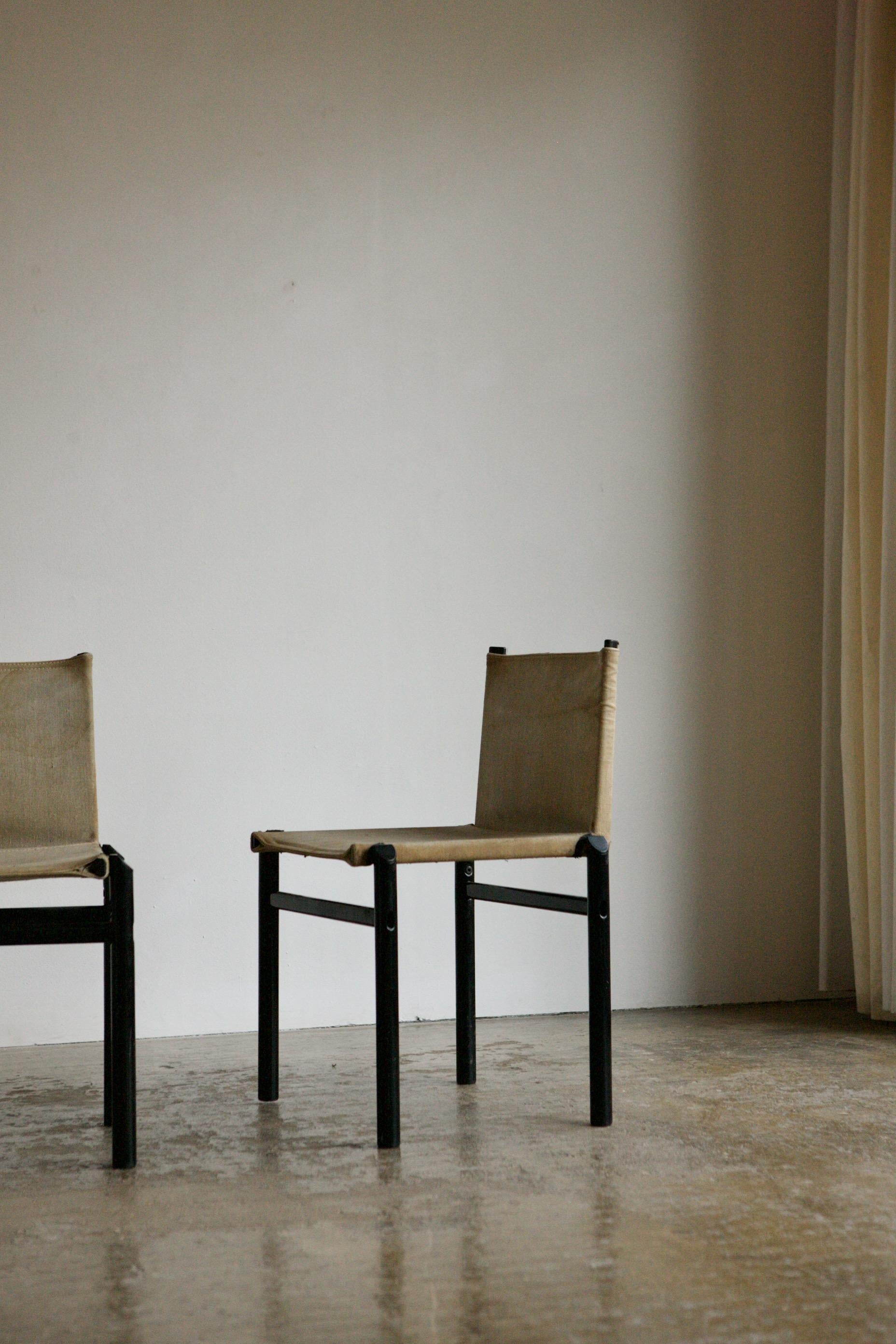 Ensemble de 4 chaises Mastro de Afra et Tobia Scarpa pour Molenti État moyen - En vente à London, GB