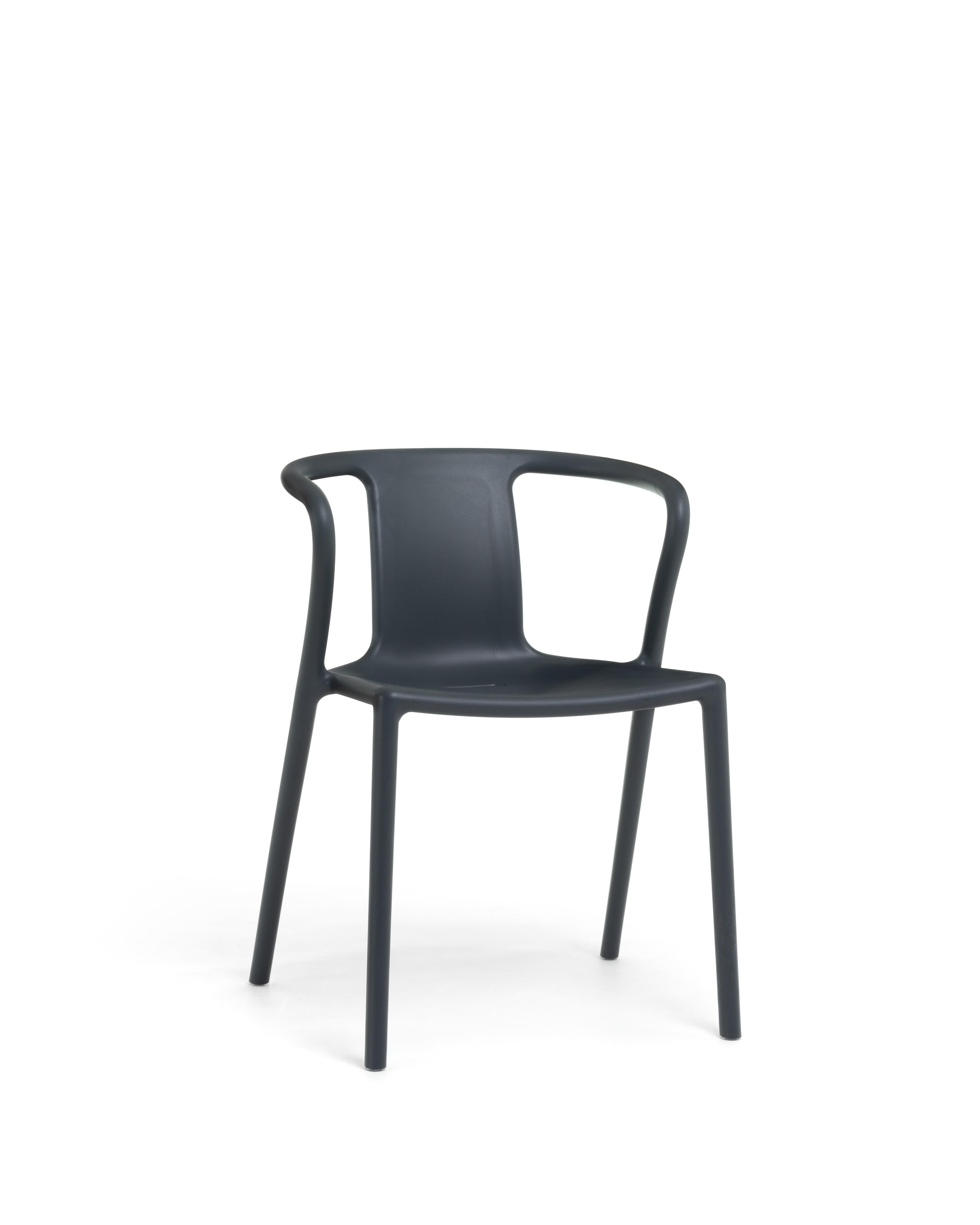 Contemporary Set of 4 Air Armchair in Grey Antracite by Jasper Morrison  for MAGIS For Sale
