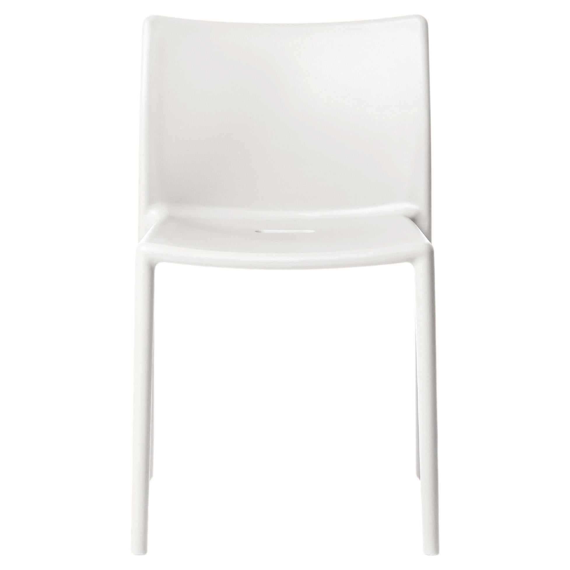 Ensemble de 4 chaises Air blanches de Jasper Morrison  pour Magis en vente