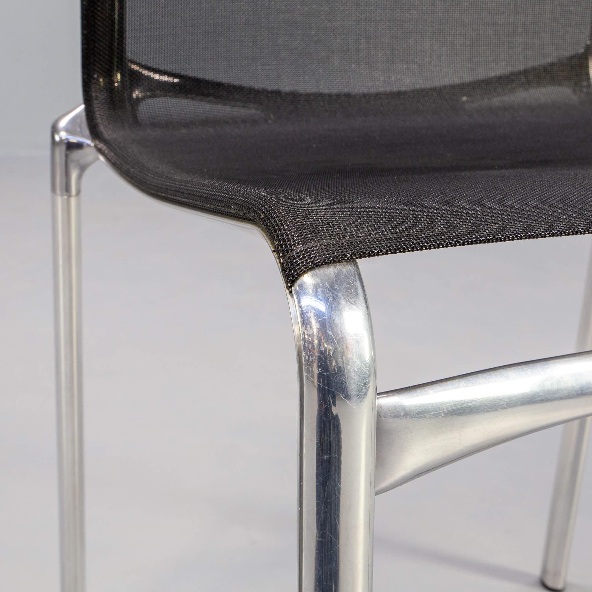 Lot de 4 chaises Alias Highframe 40 d'Alberto Meda en aluminium et Netwave 8
