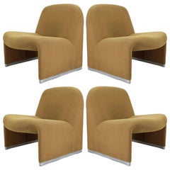 Set of 4 Alky Chais by Giancarlo Piretti for Artifort, 1970s