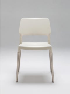 Set of 4 White Aluminum Belloch Contemporary Art Dining Chair by Lagranja Design