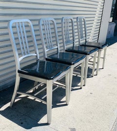 Set of 4 Aluminum Chairs by Goodform