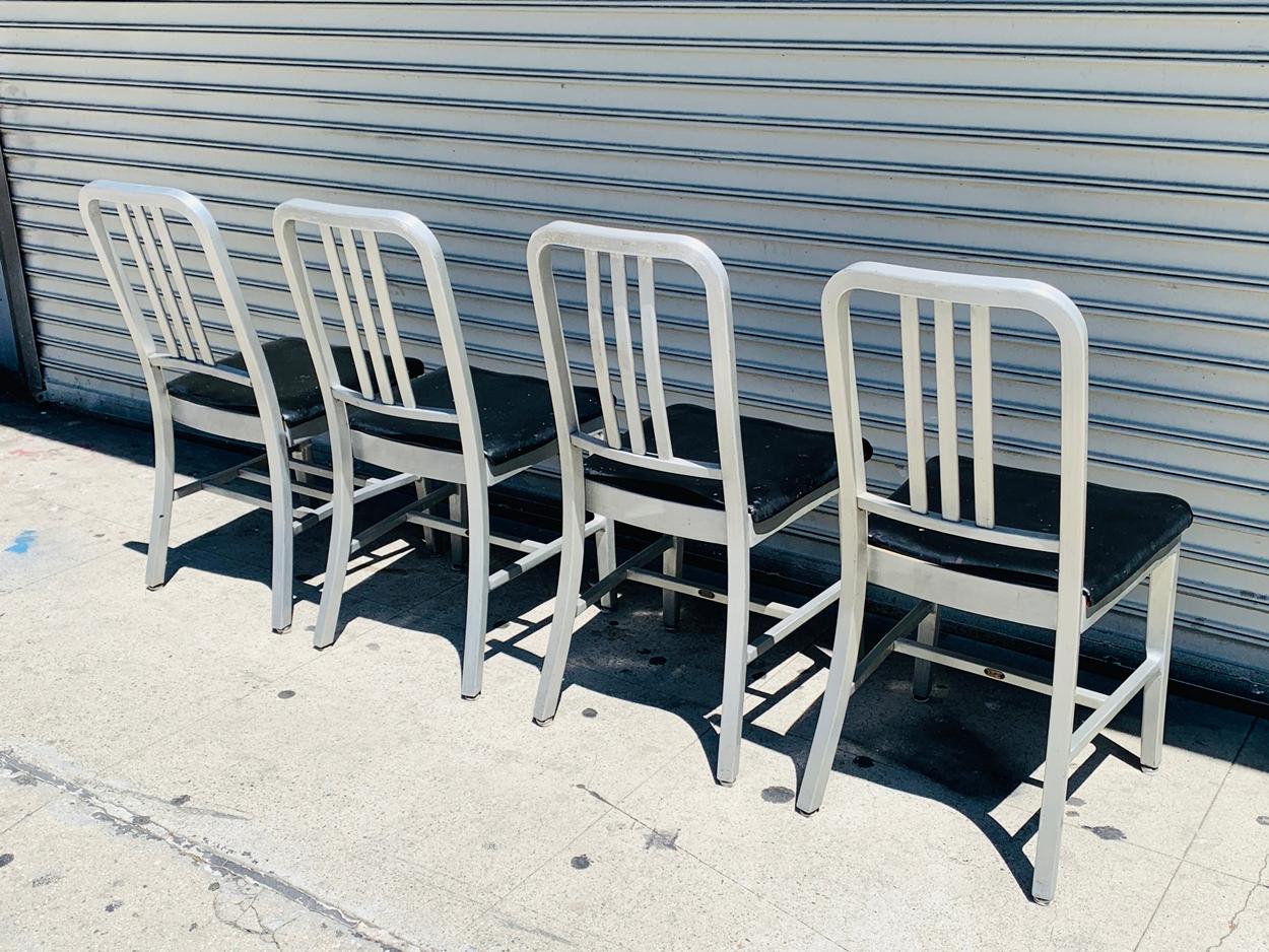 Set of 4 Aluminum Chairs by Goodform 1