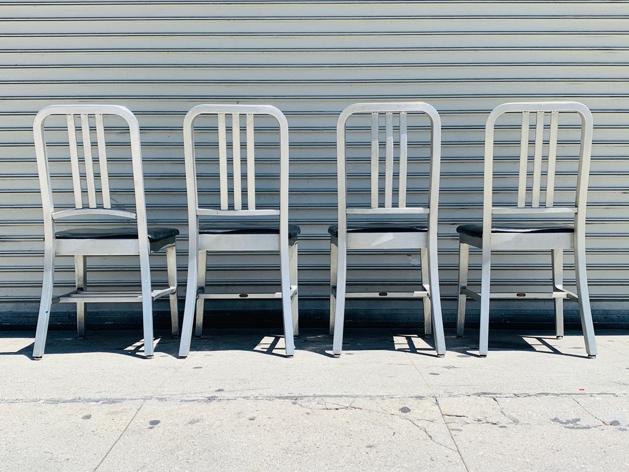 Set of 4 Aluminum Chairs by Goodform 2