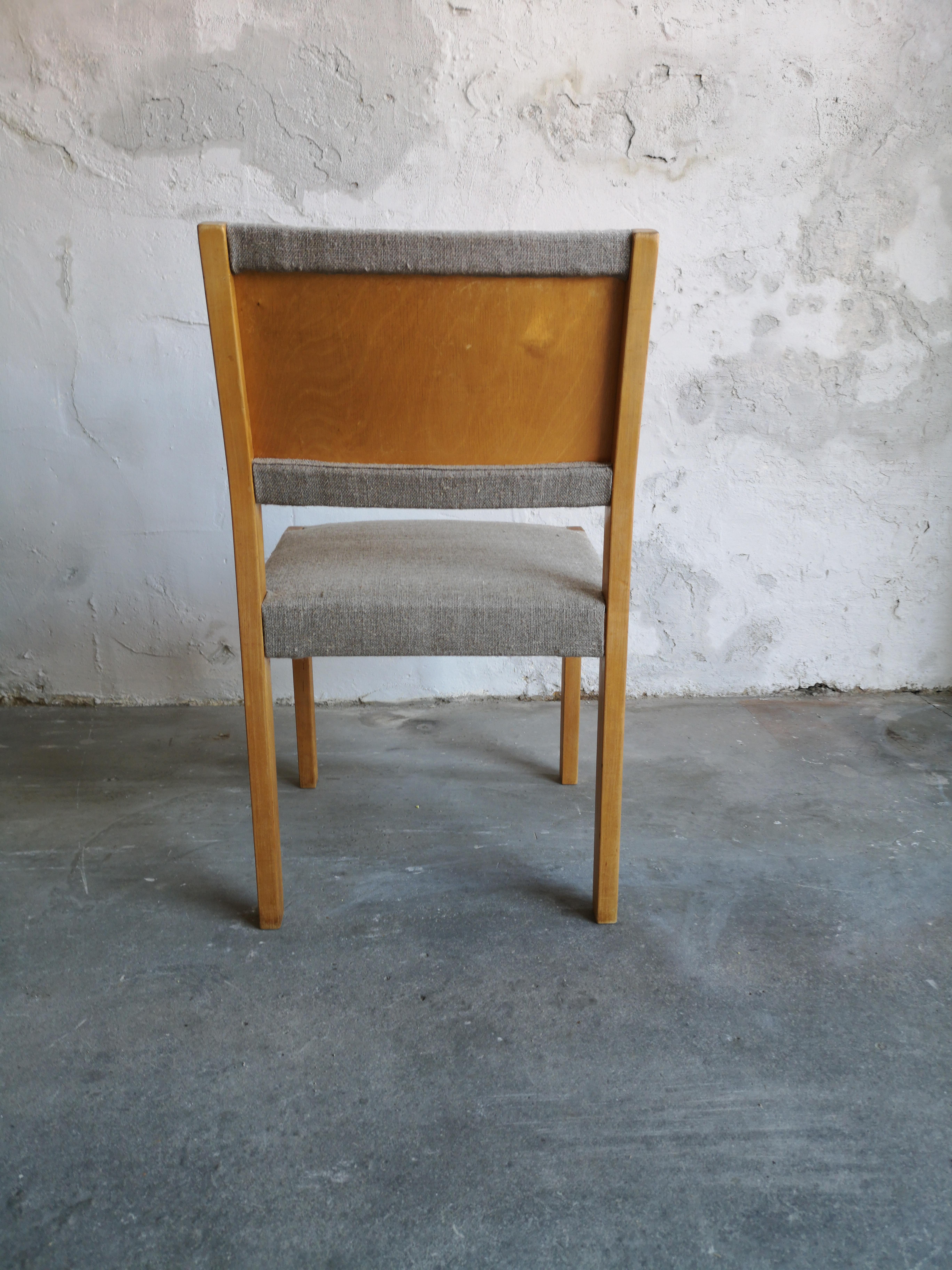 Finnish Set of 4 Alvar Aalto / Hellevi Ojanen Model 621 Upholstered Dining Chairs For Sale