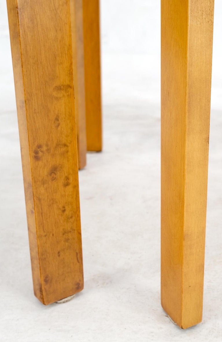 Set of 4 Alvar Aalto Round Birch Bent Leg Nesting Tables c.1950s Made in Sweden For Sale 1