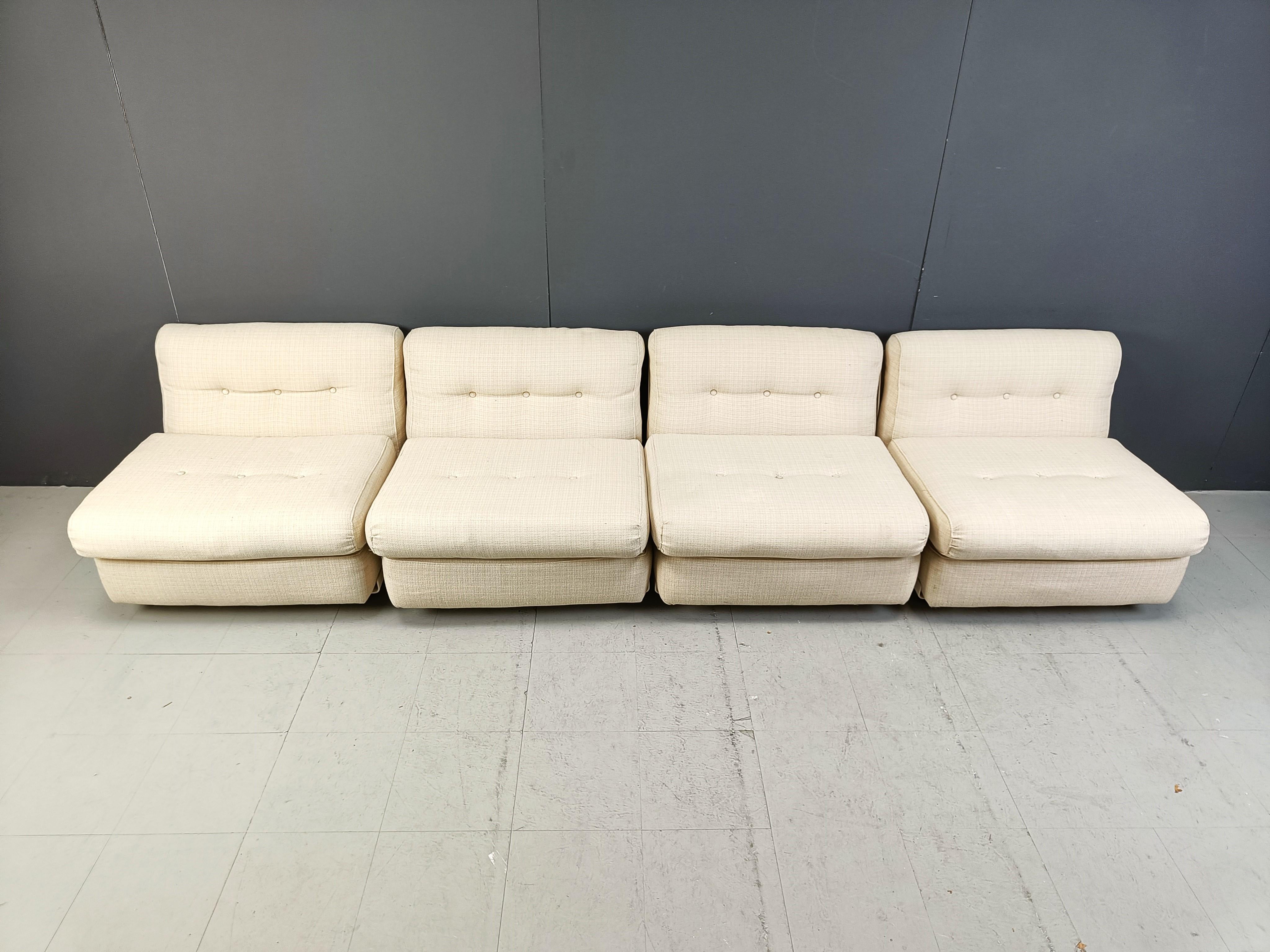 Italian Set of 4 Amanta sofas by Mario Bellini for C&B Italia, 1970s