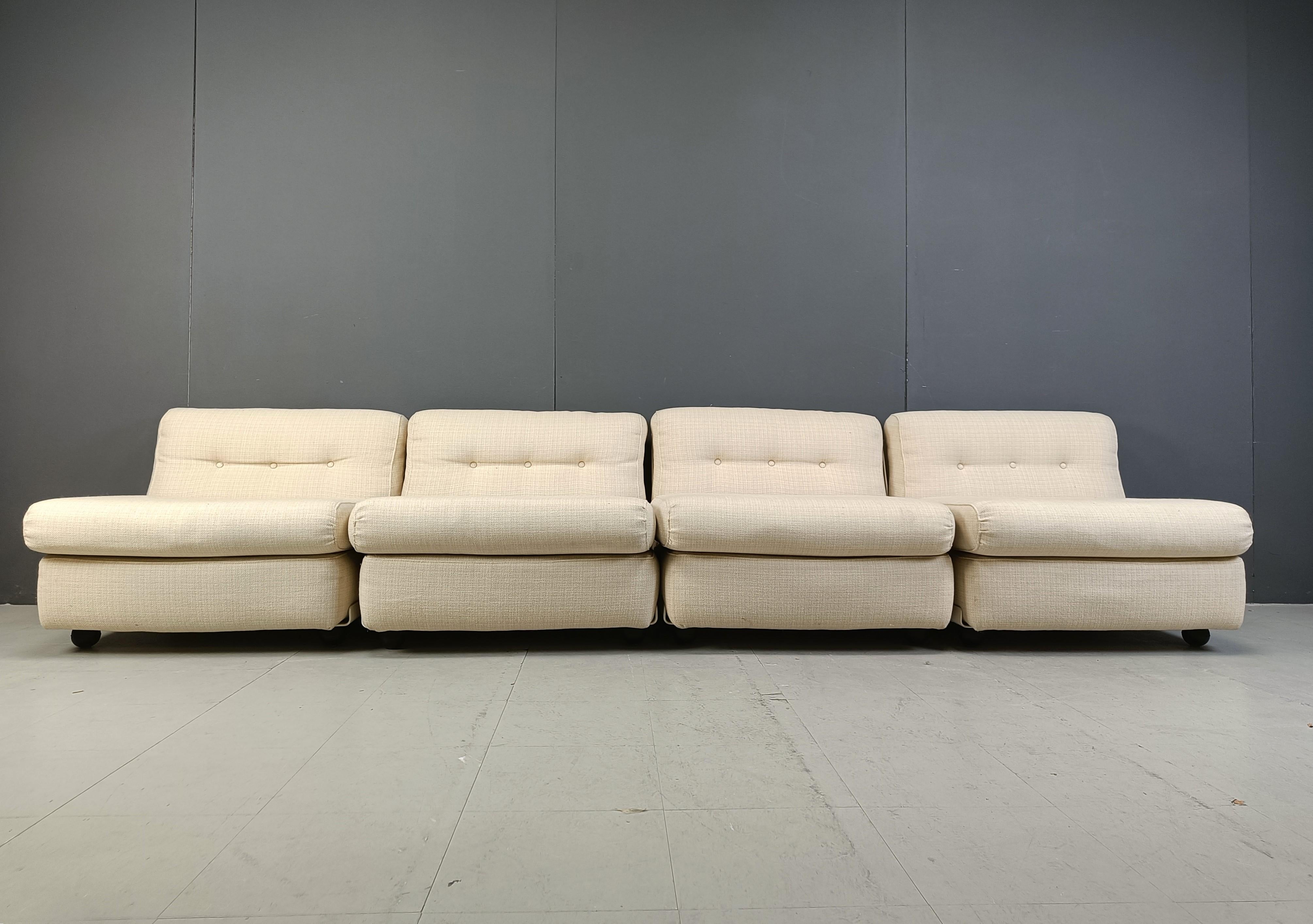 Set of 4 Amanta sofas by Mario Bellini for C&B Italia, 1970s 1