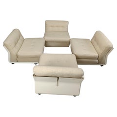 Set of 4 Amanta sofas by Mario Bellini for C&B Italia, 1970s