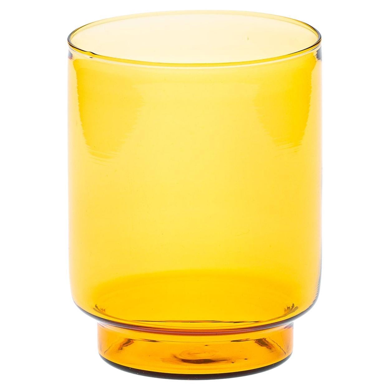 Set Of 4 Amber Dolce Vita Water Glasses For Sale