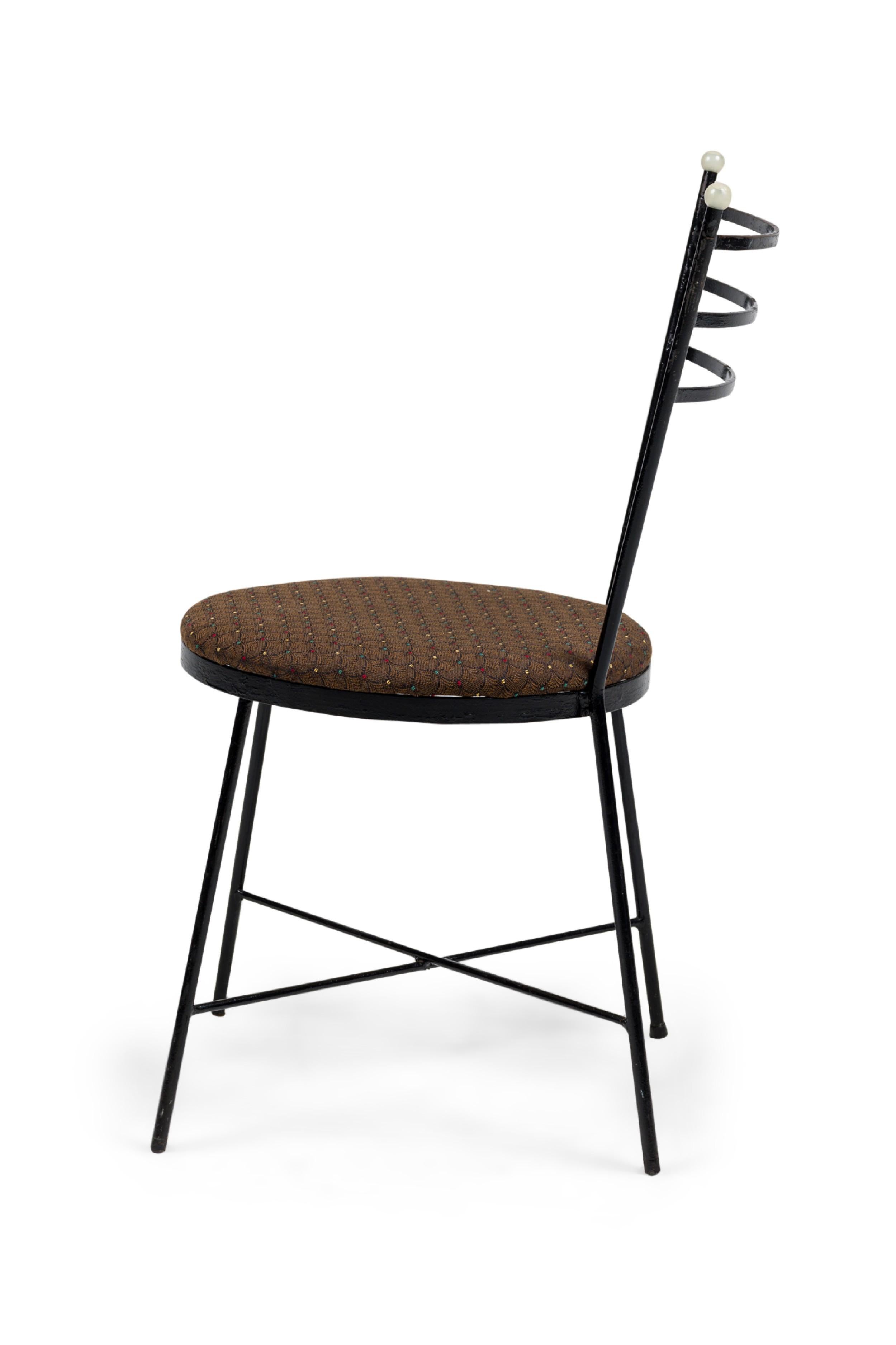 Set of 4 American Mid Century Atomic Age Style Cast Iron Chairs im Angebot 11