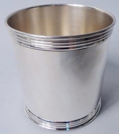 Set of 4 American Sterling Silver Small 3-Inch Mint Julep Cups
