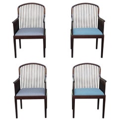 Set of 4 Andover Spindle Framed Dining Chairs by David Allen for Stendig