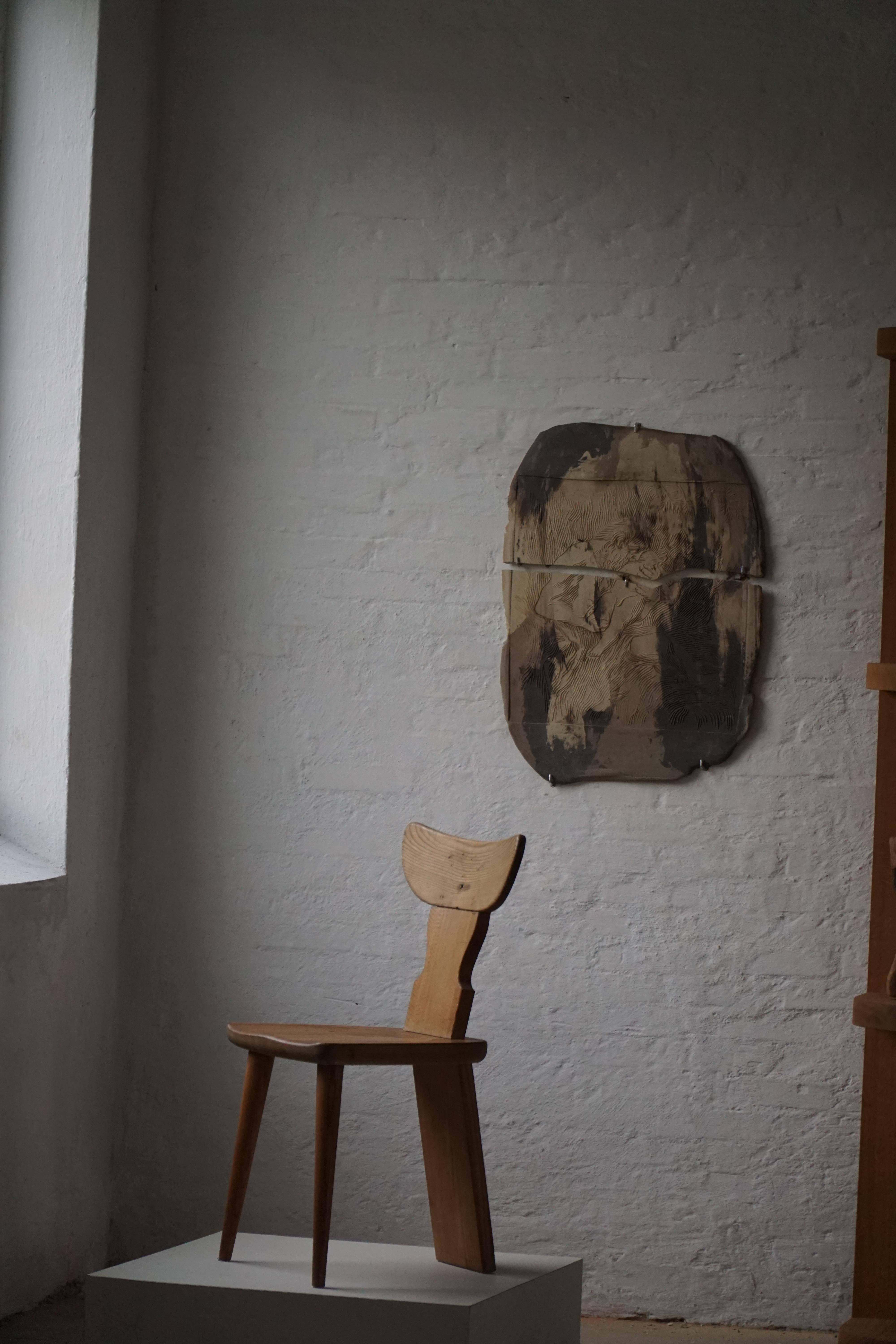 Ensemble de 4 chaises de salle à manger en pin 'Ängåsen' par Ferdinand Lundquist, Suède, années 1940 en vente 4