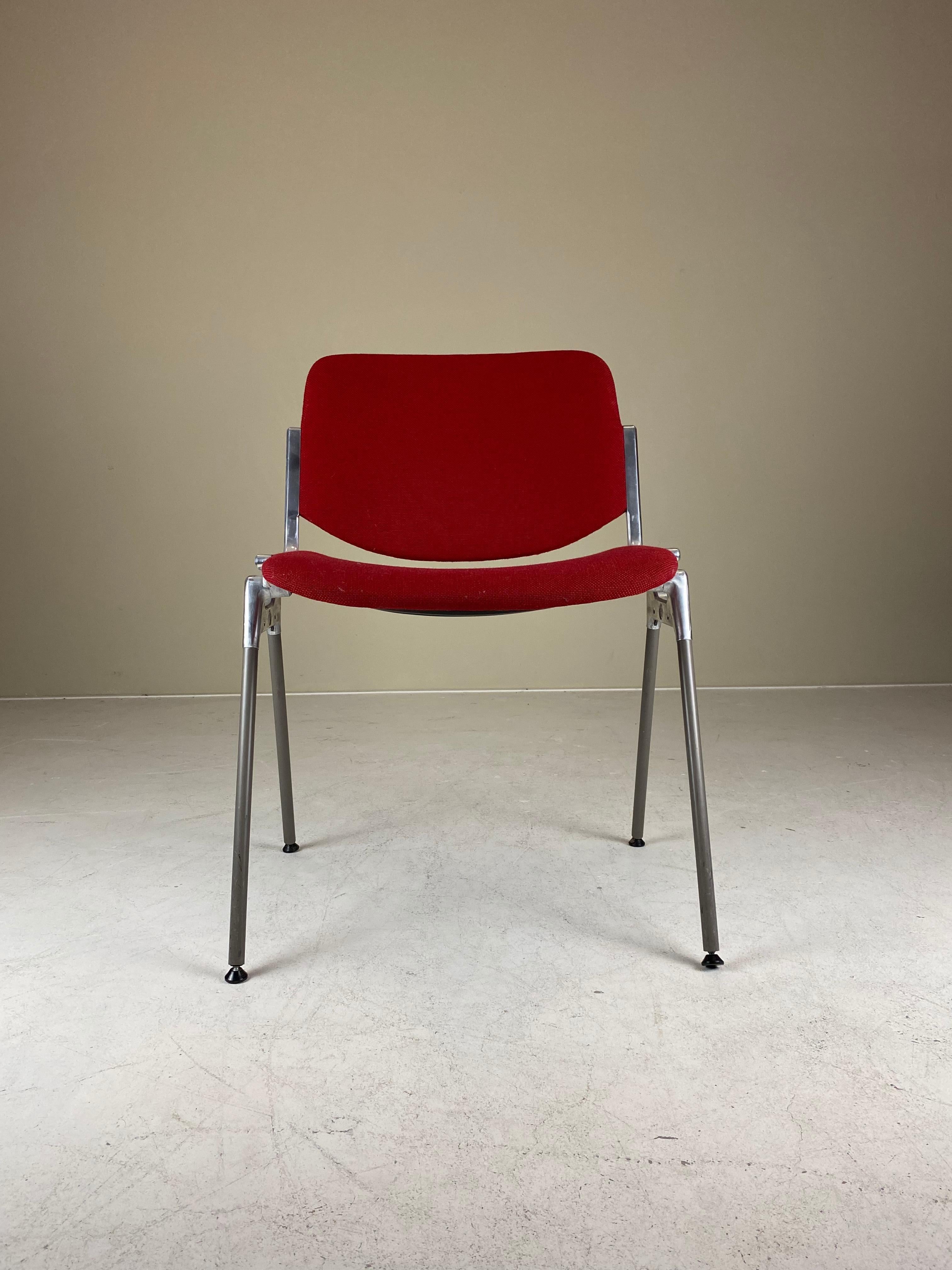 Mid-20th Century Set of 4 Anonima Castelli DSC-106 Stacking Chairs by Giancarlo Piretti, 1960s For Sale