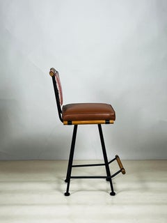 Ensemble de 4 tabourets de comptoir 'Antibes' par Design Frères, en COL/COM