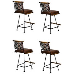 Set of 4 'Antibes' Counter Stools by Design Frères, in COL/COM