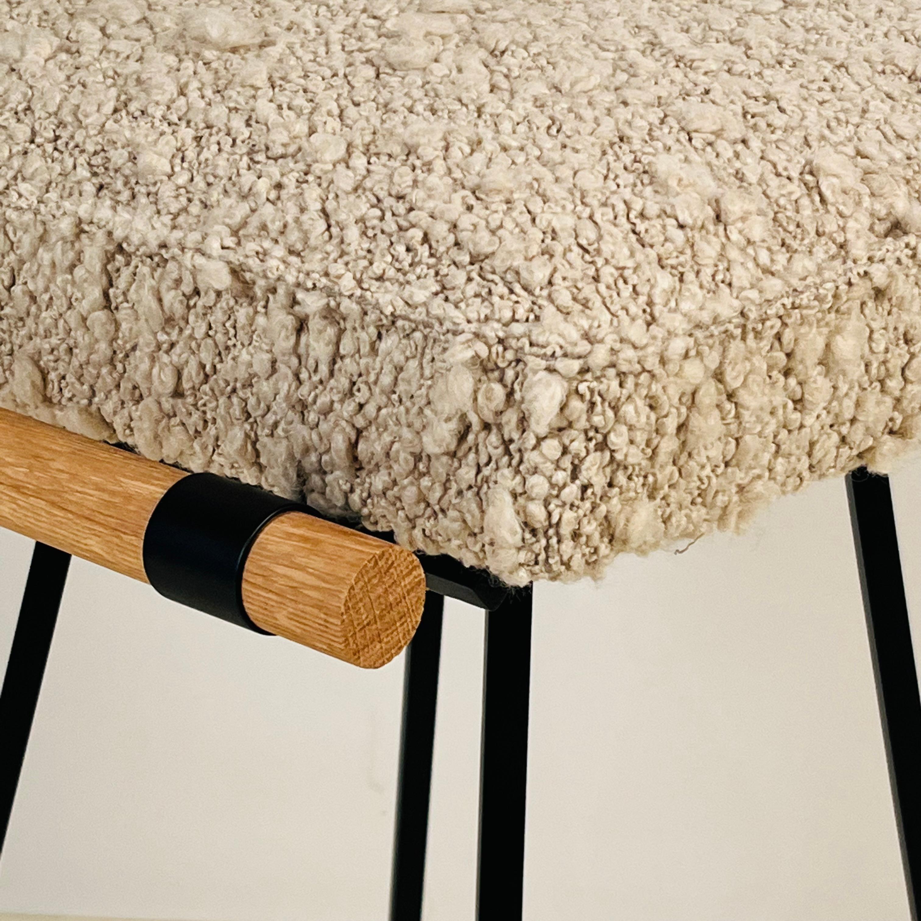 4 schwenkbare Thekenhocker 'Antibes' von Design Frères, in COM im Angebot 2