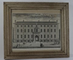 Set of 4 Antique Architectural Prints, London, Dated 1754