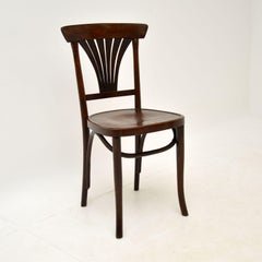 Set of 4 Antique Bentwood Cafe Dining Chairs