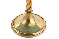 Set of four Antique Brass Ecclesiastical Candlesticks