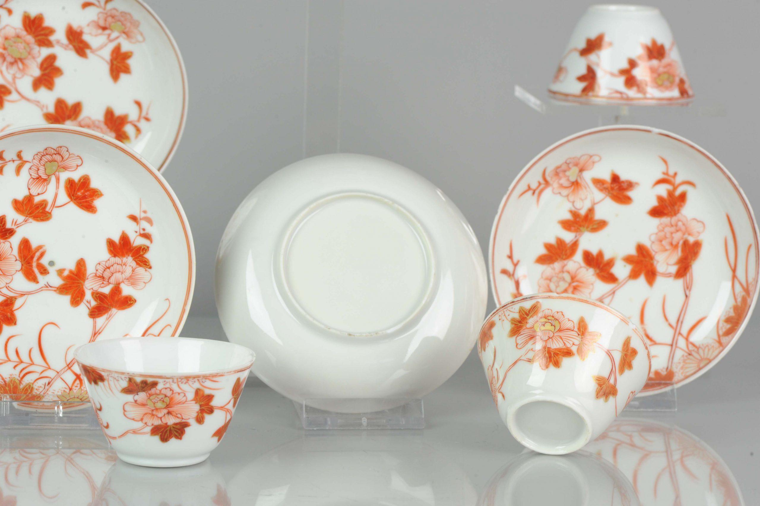 A very nice set of 18th century tea bowls, Qing Period. 4 sets and 1 loose cup. The painting is of very high quality.

Additional information:
Material: Porcelain & Pottery
Region of Origin: China
Period: 18th century
Age:Pre-1800
Condition: Overall
