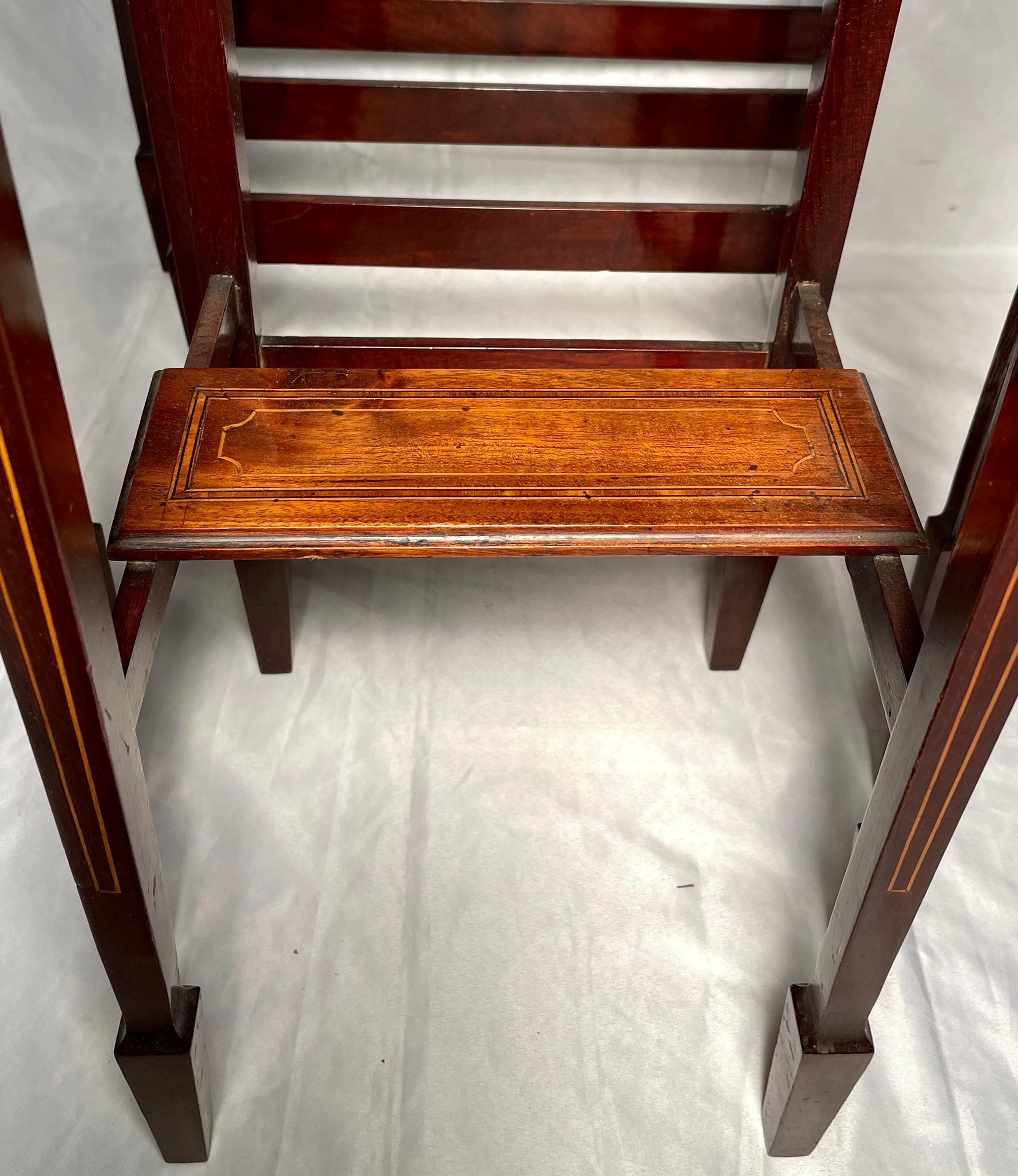 Set of 4 Antique English Mahogany Serving Tables, Circa 1890-1900 For Sale 2