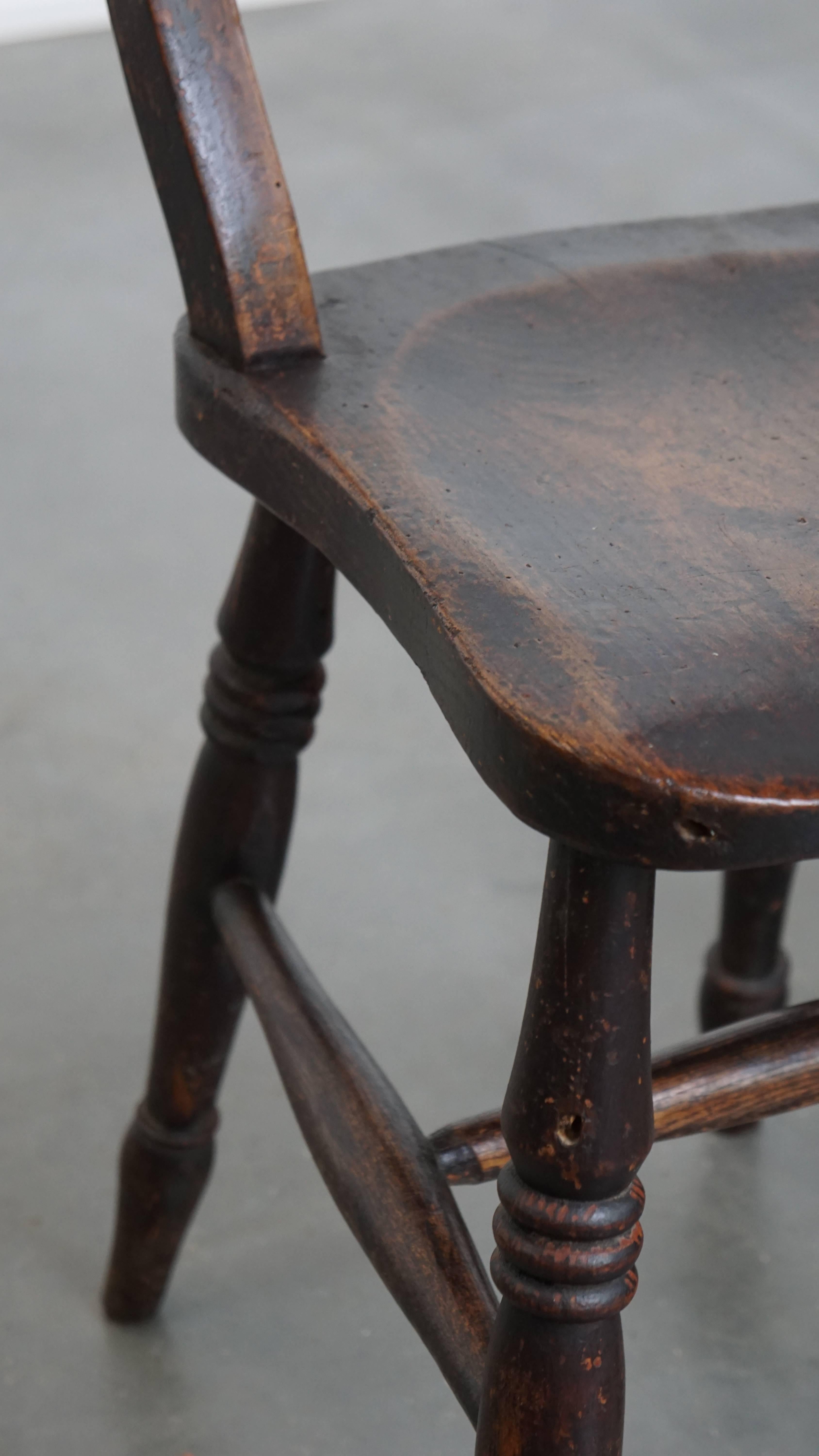 Ensemble de 4 chaises de cuisine et de salle à manger Oxford anglaises anciennes en vente 5