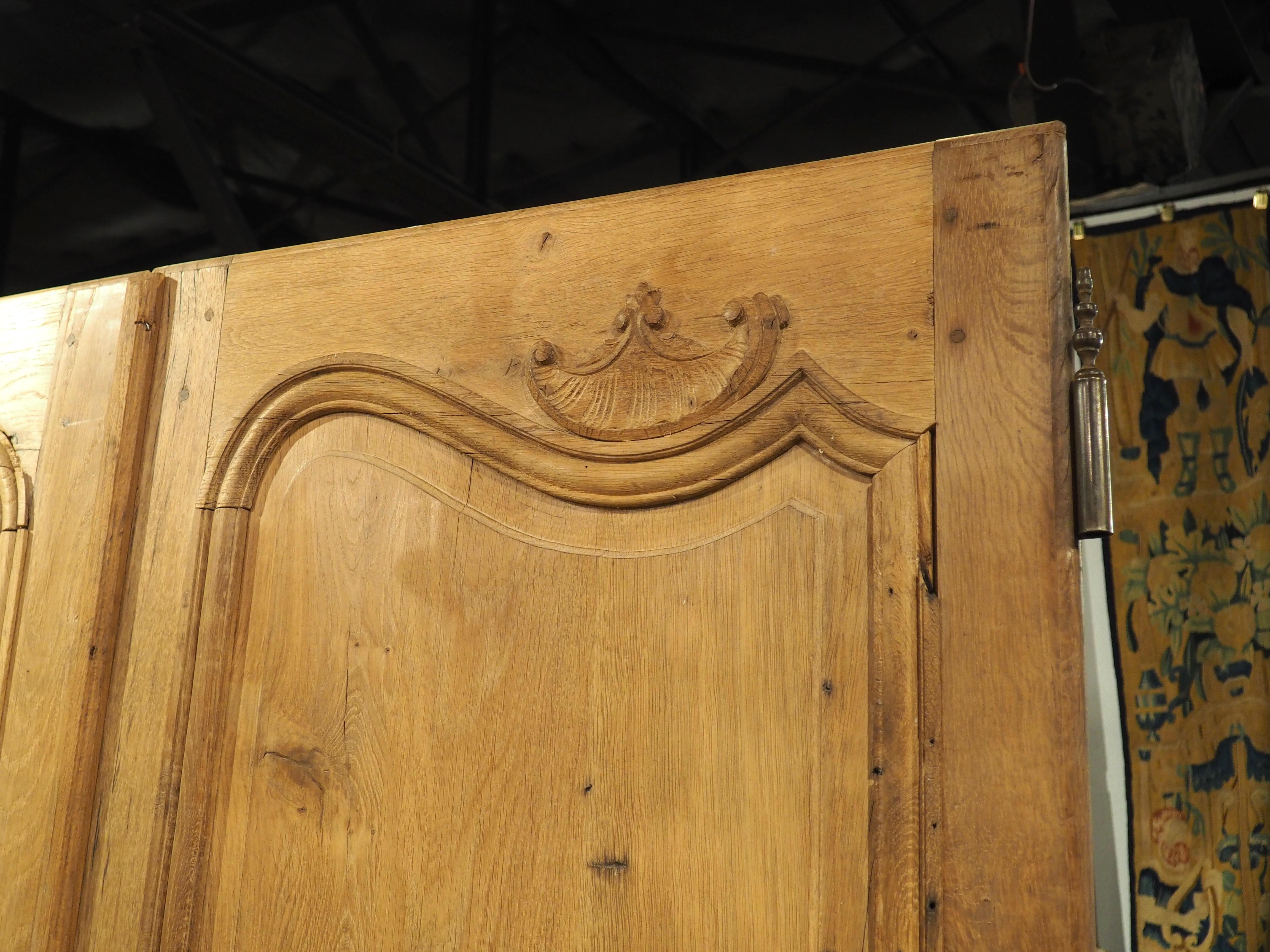 Set of 4 Antique French Carved Oak Double Sided Interior Doors, 19th Century For Sale 5
