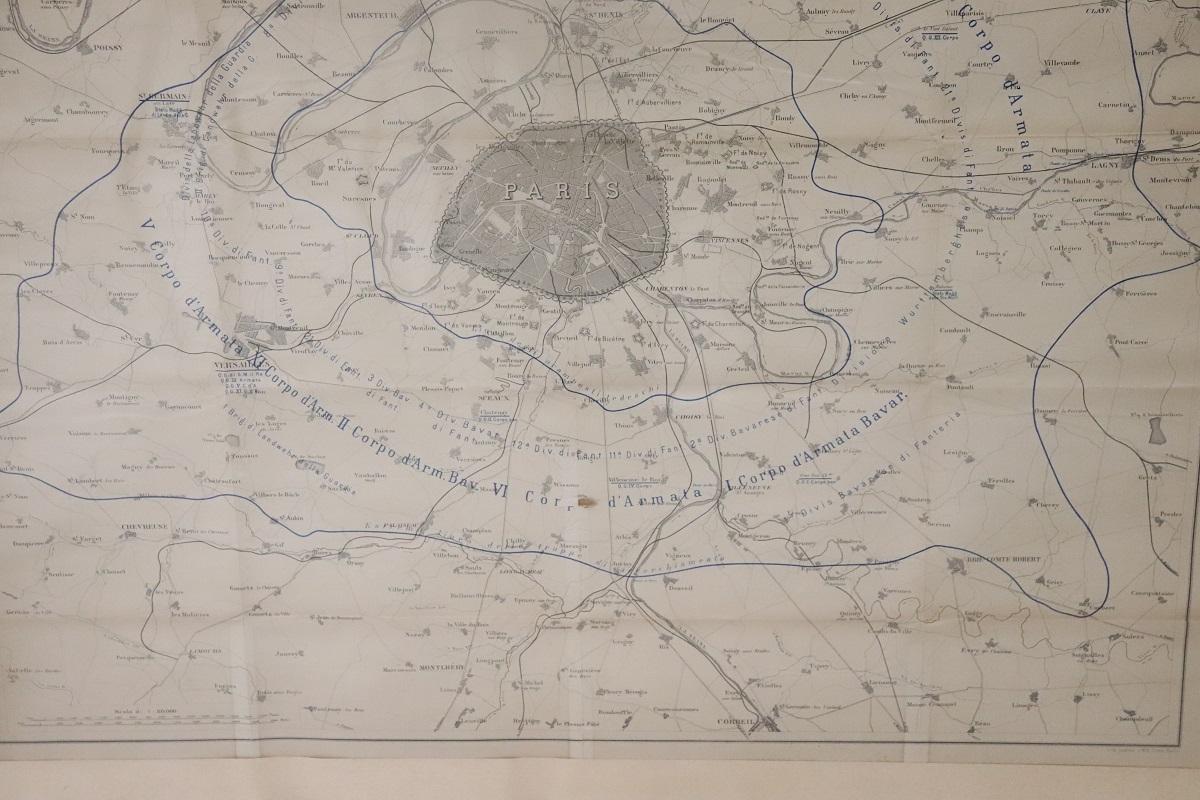 Set von 4 antiken Geographicalkarten aus dem französisch-deutschen Krieg 1870-71 im Angebot 7