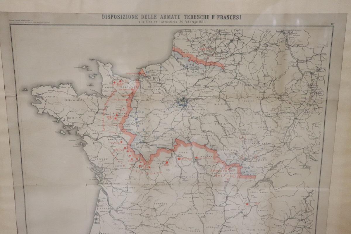 Set von 4 antiken Geographicalkarten aus dem französisch-deutschen Krieg 1870-71 (Papier) im Angebot