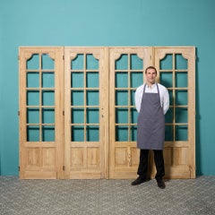 Set of 4 Antique Glazed French Room Dividing Doors