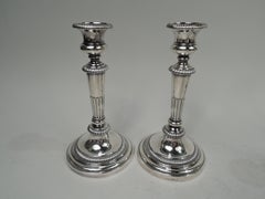Set of 4 Antique Matthew Boulton Neoclassical Candlesticks, 1814