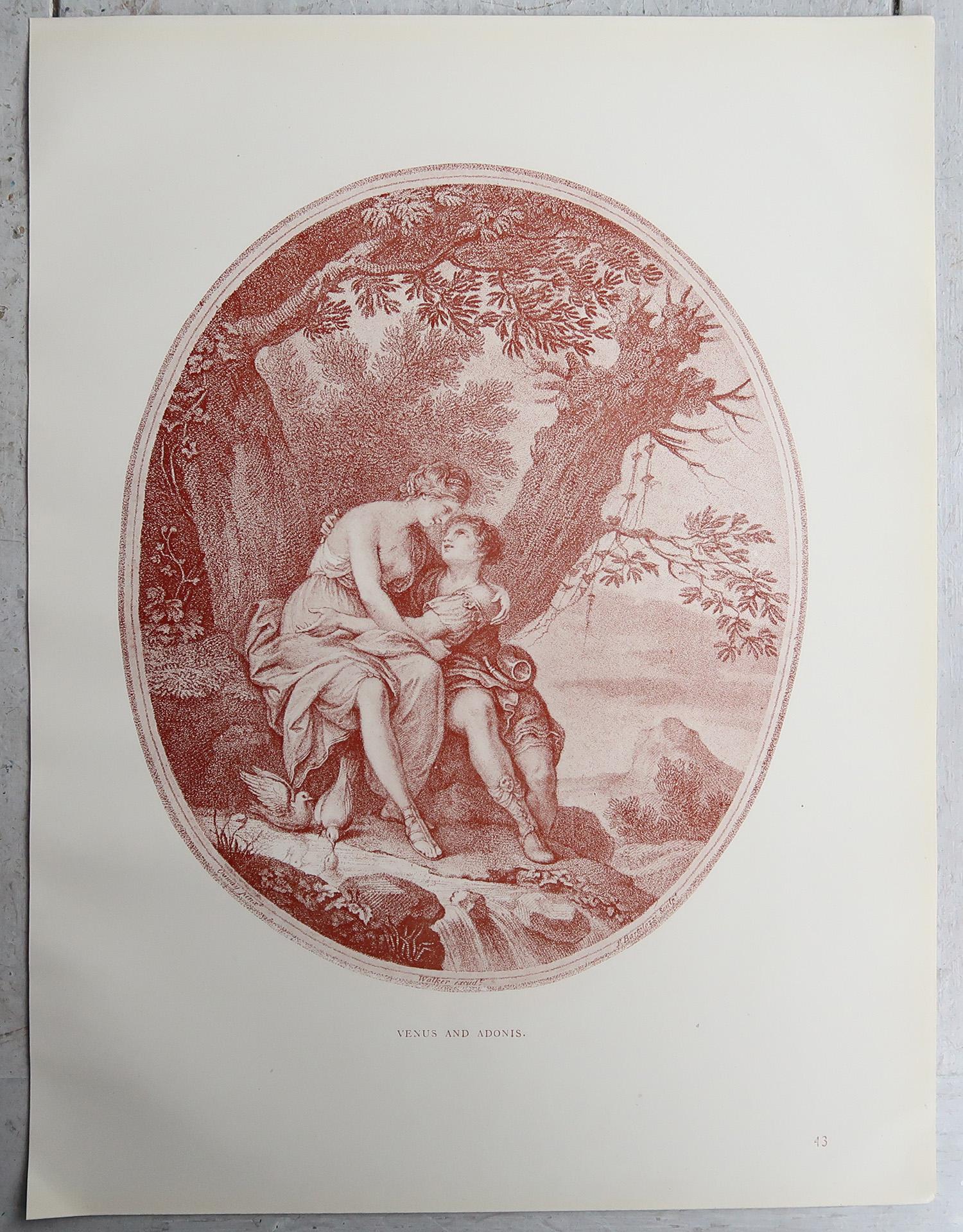 Other Set of 4 Antique Neo-Classical Bartolozzi Prints. 1907 For Sale