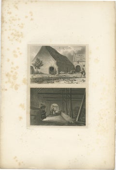 Set of 4 Antique Prints of Flanders and Holland, circa 1820