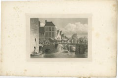 Set of 4 Antique Prints of Flanders and Holland, circa 1820