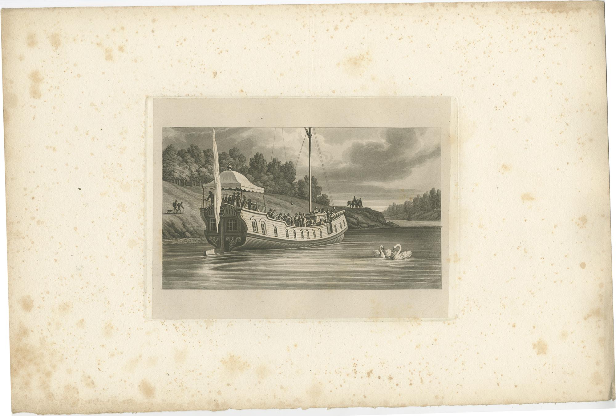 Ensemble de 4 estampes anciennes des Flandres et de la Hollande, vers 1820 Bon état - En vente à Langweer, NL
