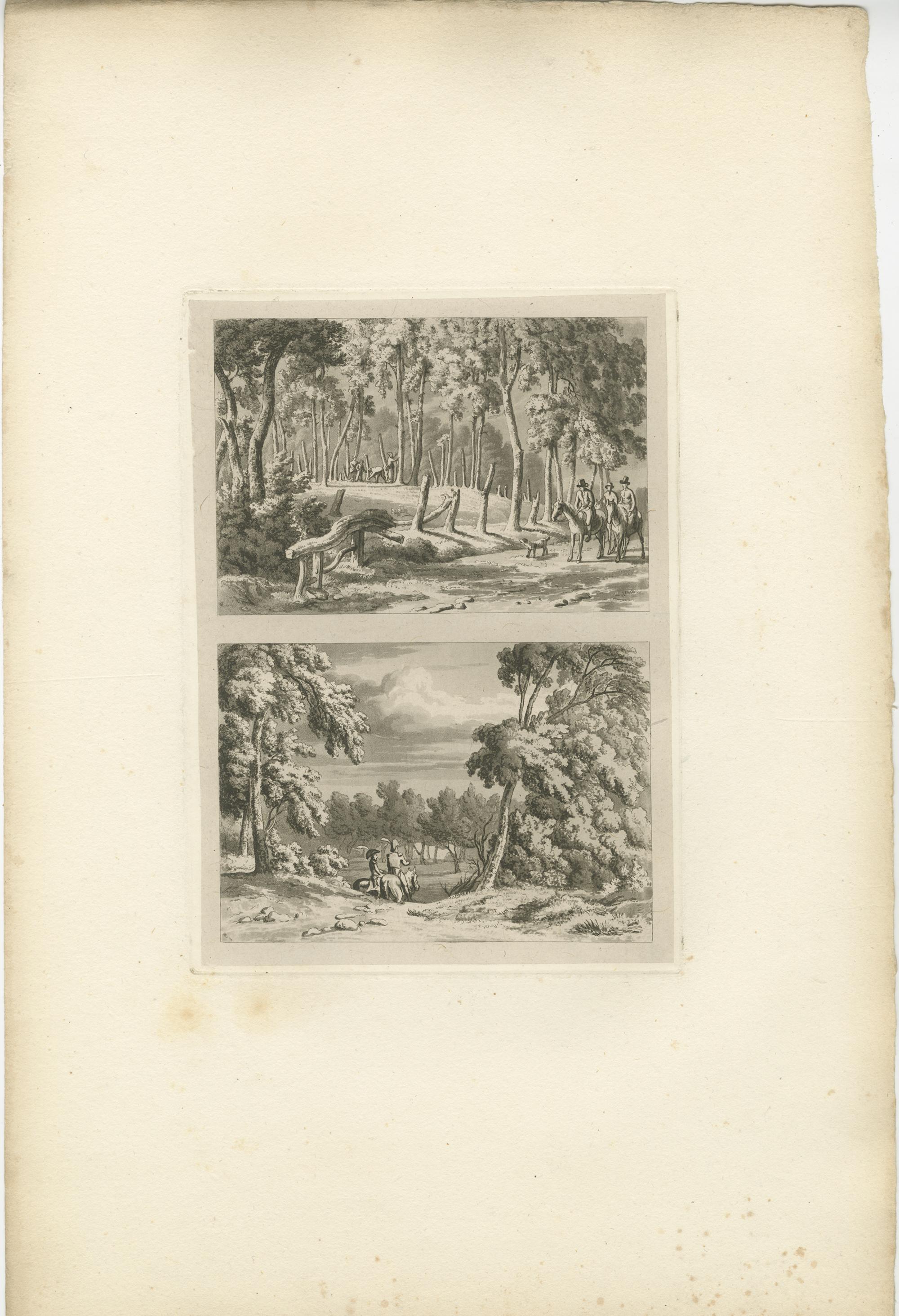 19th Century Set of 4 Antique Prints of Flanders and Holland, circa 1820 For Sale