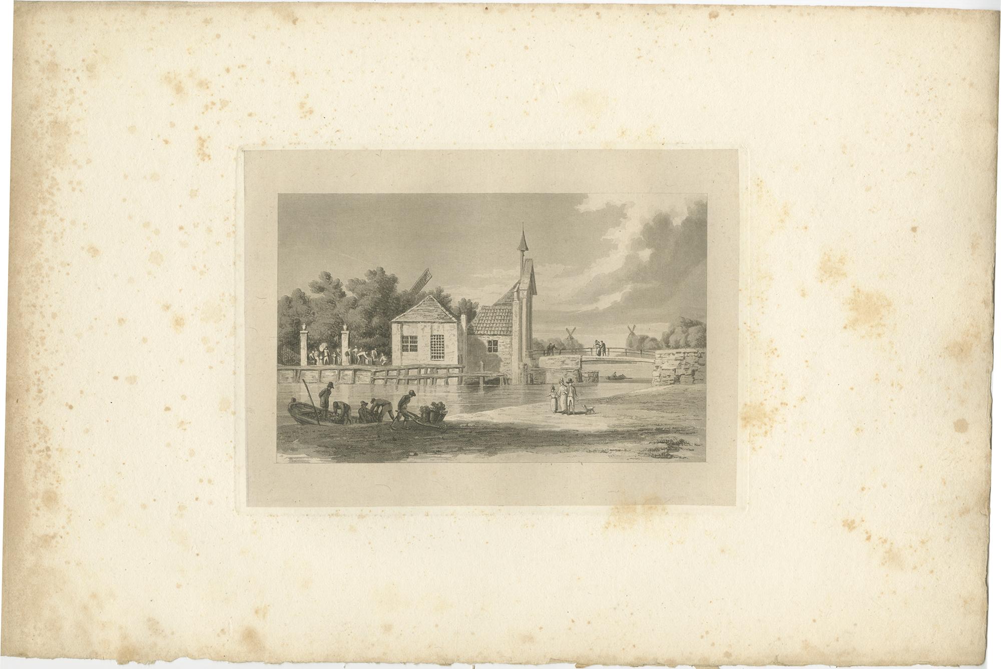 19th Century Set of 4 Antique Prints of Flanders and Holland 'circa 1820' For Sale